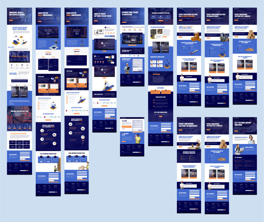 Cargo Spectre - website spreads