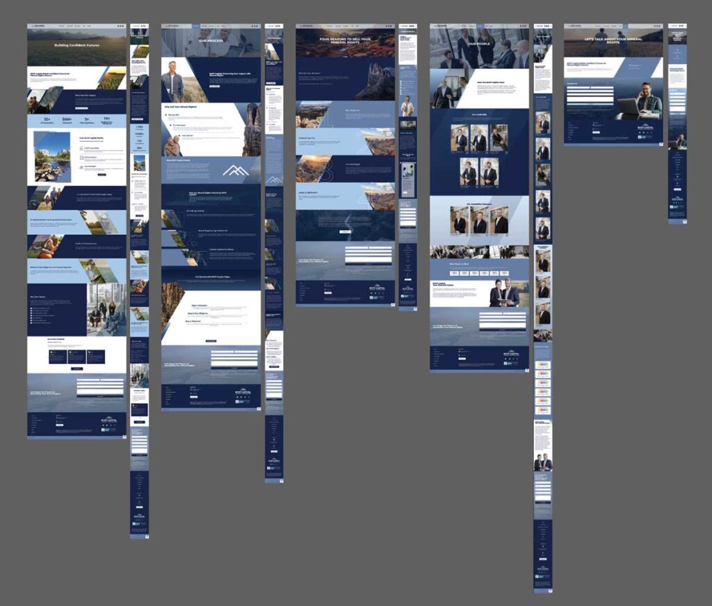 BCFP Capital Website designs