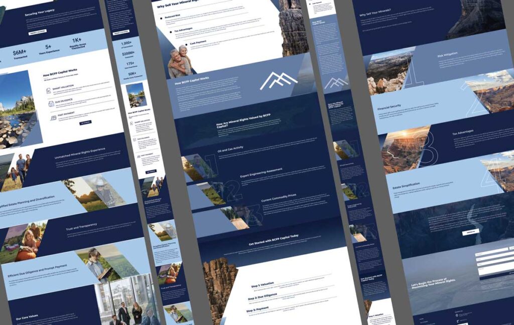BCFP Capital Website highlights